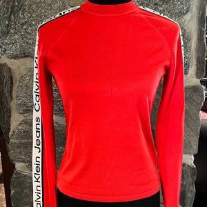Calvin Klien Jeans red sweater top